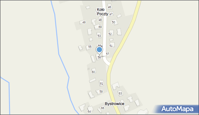 Bystrowice, Bystrowice, 54, mapa Bystrowice