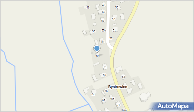 Bystrowice, Bystrowice, 60, mapa Bystrowice