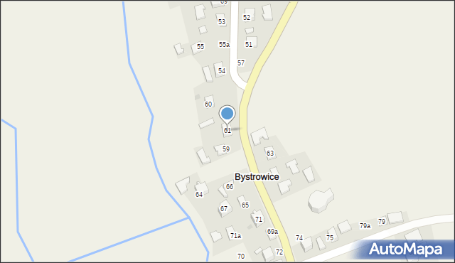 Bystrowice, Bystrowice, 61, mapa Bystrowice