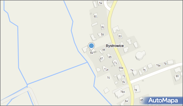 Bystrowice, Bystrowice, 64, mapa Bystrowice
