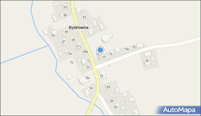 Bystrowice, Bystrowice, 76, mapa Bystrowice