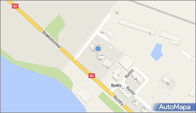 Bystry, Bystry, 1e, mapa Bystry