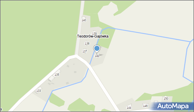 Bystrzanowice, Bystrzanowice, 141, mapa Bystrzanowice