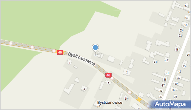 Bystrzanowice, Bystrzanowice, 3, mapa Bystrzanowice