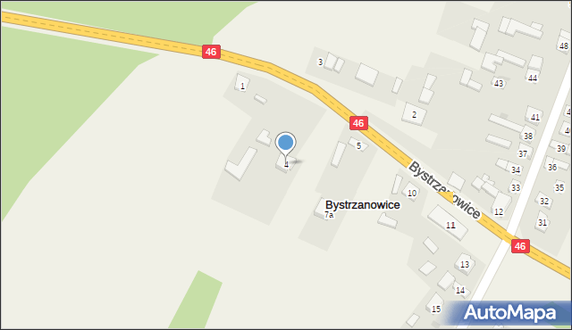 Bystrzanowice, Bystrzanowice, 4, mapa Bystrzanowice