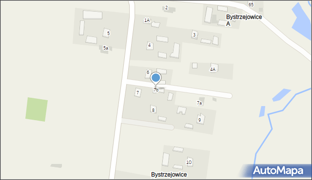 Bystrzejowice Drugie, Bystrzejowice Drugie, 7b, mapa Bystrzejowice Drugie