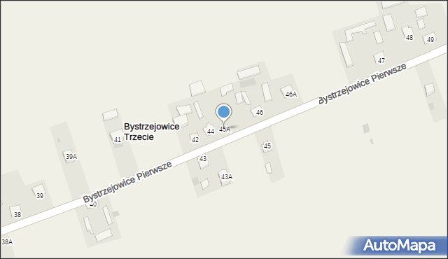 Bystrzejowice Trzecie, Bystrzejowice Trzecie, 45A, mapa Bystrzejowice Trzecie