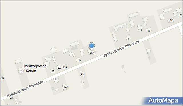 Bystrzejowice Trzecie, Bystrzejowice Trzecie, 46A, mapa Bystrzejowice Trzecie