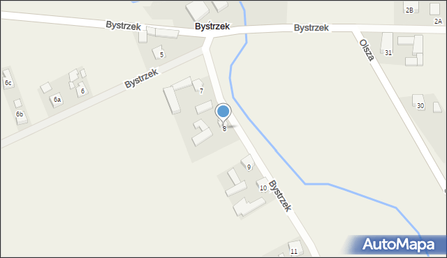 Bystrzek, Bystrzek, 8, mapa Bystrzek