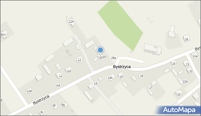 Bystrzyca, Bystrzyca, 13, mapa Bystrzyca