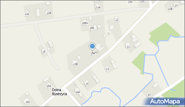 Bystrzyca, Bystrzyca, 13a, mapa Bystrzyca