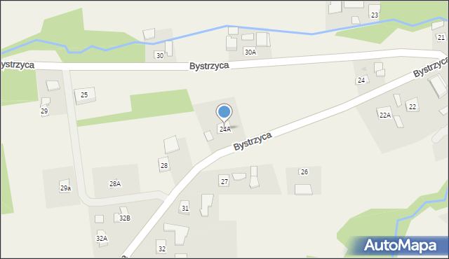 Bystrzyca, Bystrzyca, 24A, mapa Bystrzyca