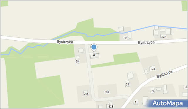 Bystrzyca, Bystrzyca, 25, mapa Bystrzyca