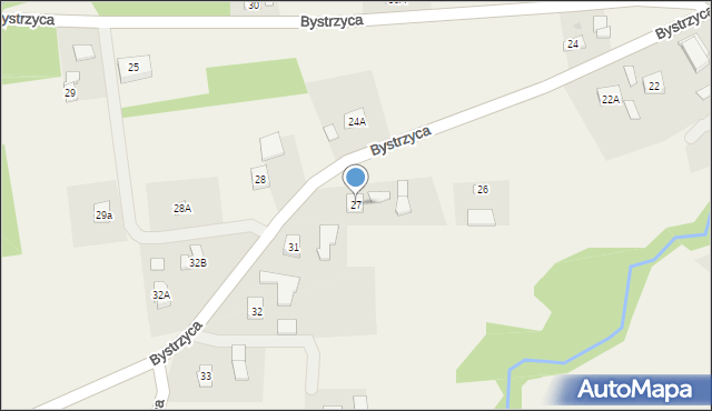 Bystrzyca, Bystrzyca, 27, mapa Bystrzyca