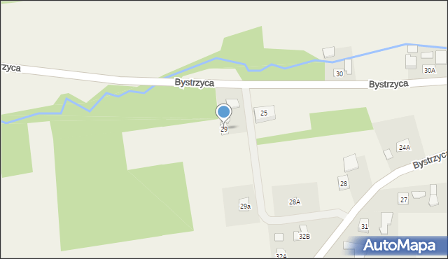 Bystrzyca, Bystrzyca, 29, mapa Bystrzyca