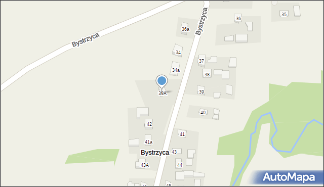 Bystrzyca, Bystrzyca, 39A, mapa Bystrzyca