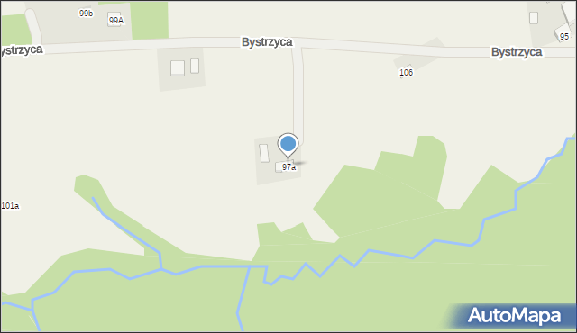 Bystrzyca, Bystrzyca, 97a, mapa Bystrzyca