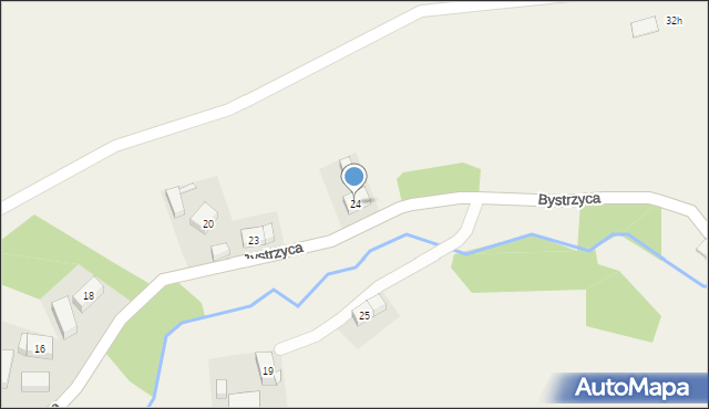 Bystrzyca, Bystrzyca, 24, mapa Bystrzyca