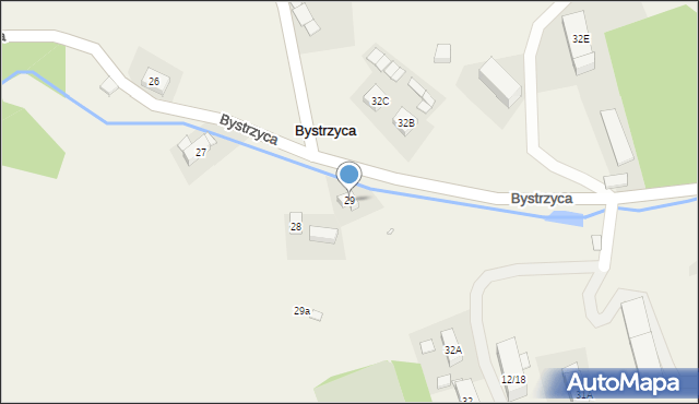 Bystrzyca, Bystrzyca, 29, mapa Bystrzyca