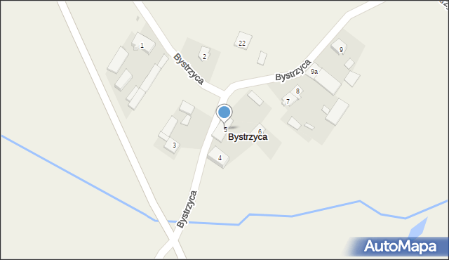 Bystrzyca, Bystrzyca, 5, mapa Bystrzyca