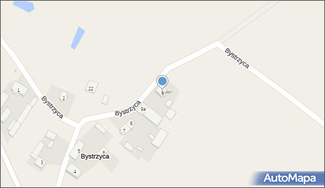 Bystrzyca, Bystrzyca, 9, mapa Bystrzyca