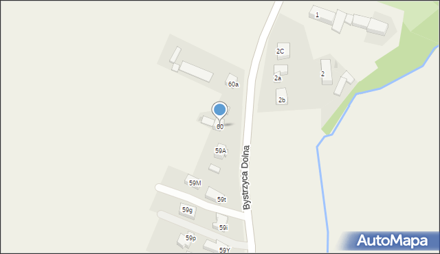 Bystrzyca Dolna, Bystrzyca Dolna, 60, mapa Bystrzyca Dolna