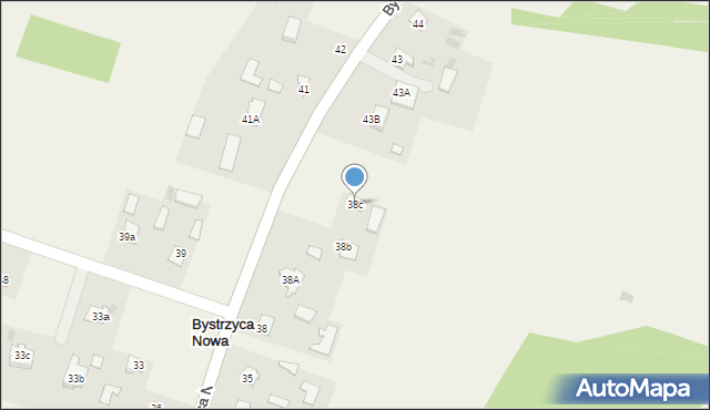 Bystrzyca Nowa, Bystrzyca Nowa, 38c, mapa Bystrzyca Nowa