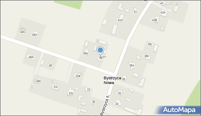Bystrzyca Nowa, Bystrzyca Nowa, 39, mapa Bystrzyca Nowa