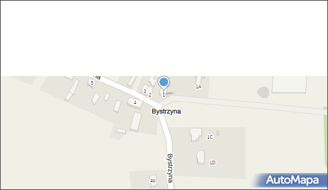 Bystrzyna, Bystrzyna, 1, mapa Bystrzyna