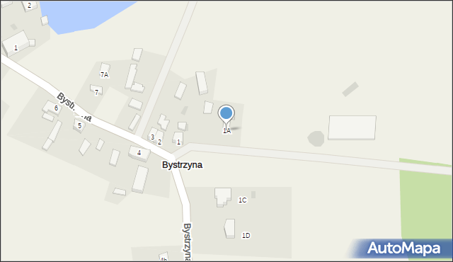 Bystrzyna, Bystrzyna, 1A, mapa Bystrzyna
