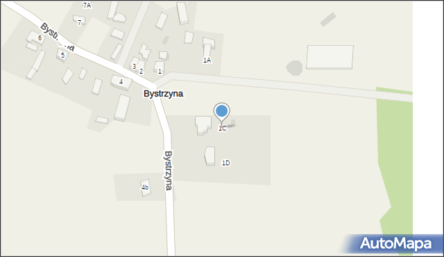 Bystrzyna, Bystrzyna, 1C, mapa Bystrzyna