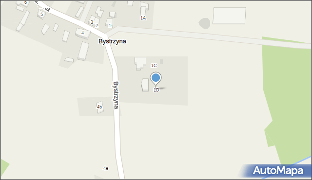 Bystrzyna, Bystrzyna, 1D, mapa Bystrzyna