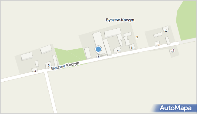 Byszew-Kaczyn, Byszew-Kaczyn, 6, mapa Byszew-Kaczyn