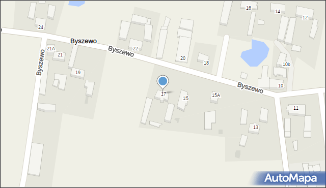 Byszewo, Byszewo, 17, mapa Byszewo