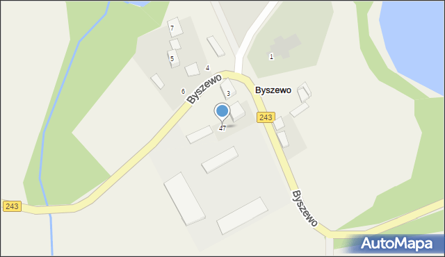 Byszewo, Byszewo, 47, mapa Byszewo