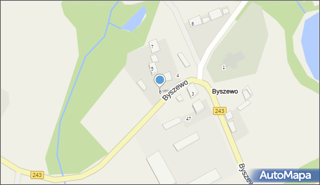 Byszewo, Byszewo, 6, mapa Byszewo