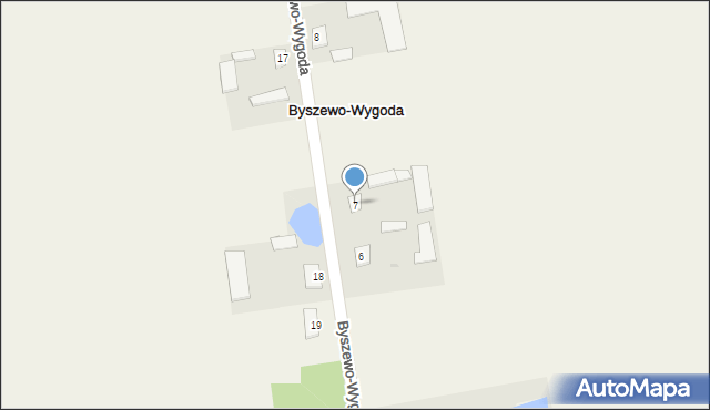 Byszewo-Wygoda, Byszewo-Wygoda, 7, mapa Byszewo-Wygoda