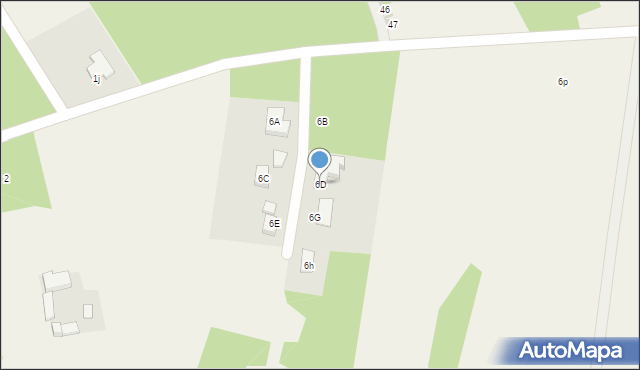 Byszewy, Byszewy, 6F, mapa Byszewy