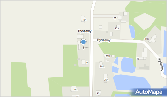 Byszewy, Byszewy, 8, mapa Byszewy