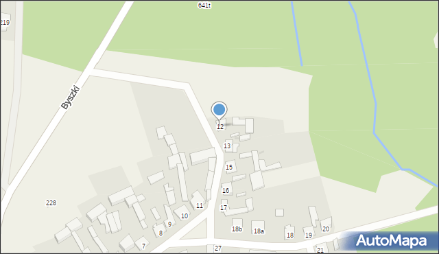 Byszki, Byszki, 12, mapa Byszki