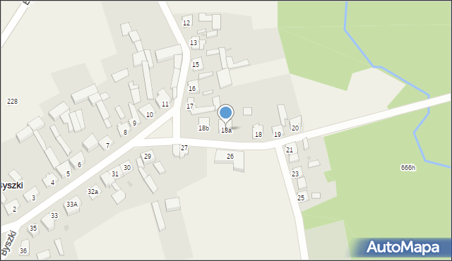 Byszki, Byszki, 18a, mapa Byszki