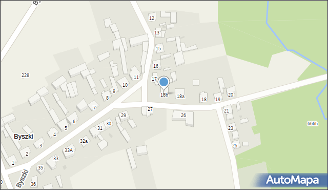 Byszki, Byszki, 18b, mapa Byszki