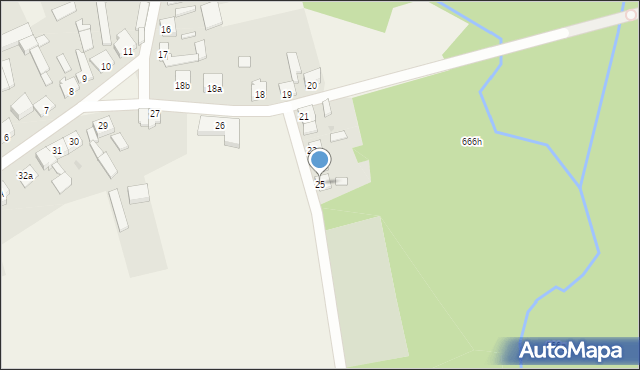 Byszki, Byszki, 25, mapa Byszki