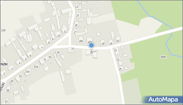 Byszki, Byszki, 26, mapa Byszki