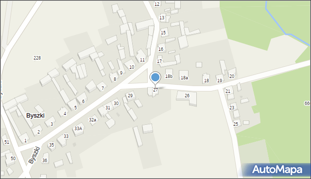 Byszki, Byszki, 27, mapa Byszki