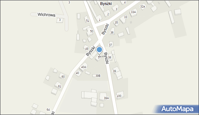 Byszki, Byszki, 57, mapa Byszki