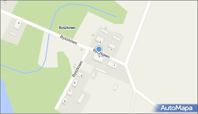 Byszkowo, Byszkowo, 3, mapa Byszkowo