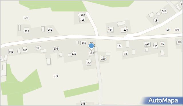 Byszyce, Byszyce, 183, mapa Byszyce