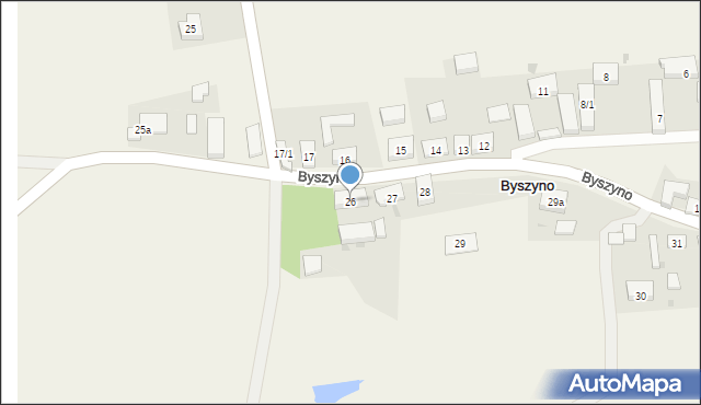 Byszyno, Byszyno, 26, mapa Byszyno