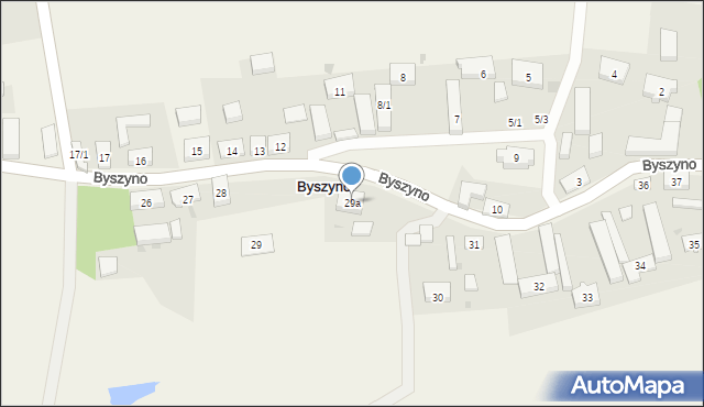 Byszyno, Byszyno, 29a, mapa Byszyno